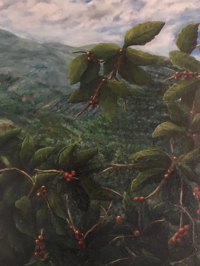 Aroma de la Montaña, oil on canvas, painting by Mariela Restrepo