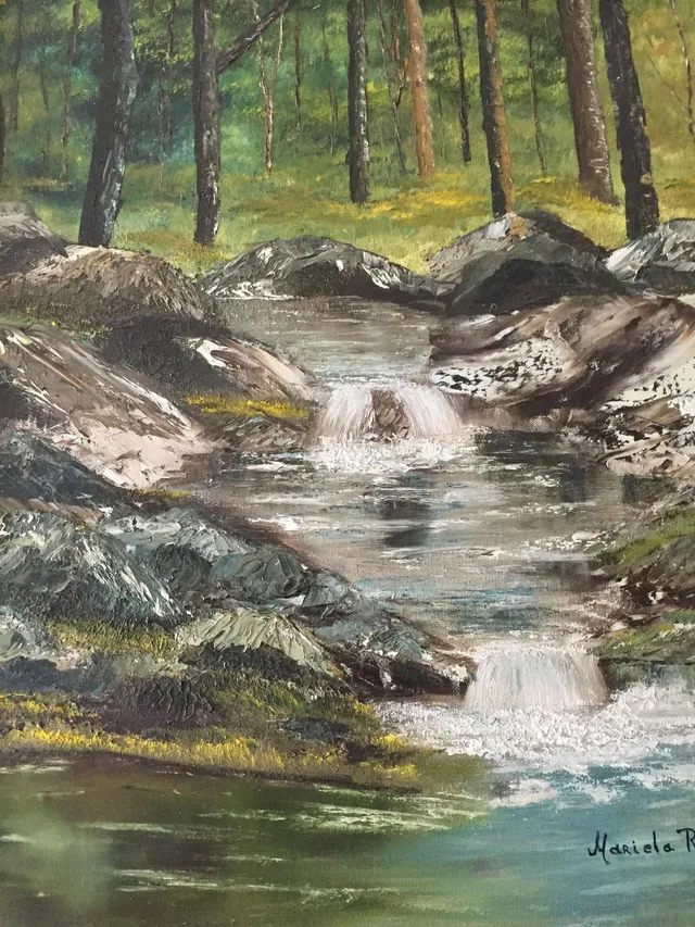 Coqueteo Cristalino, oil on canvas, painting by Mariela Restrepo