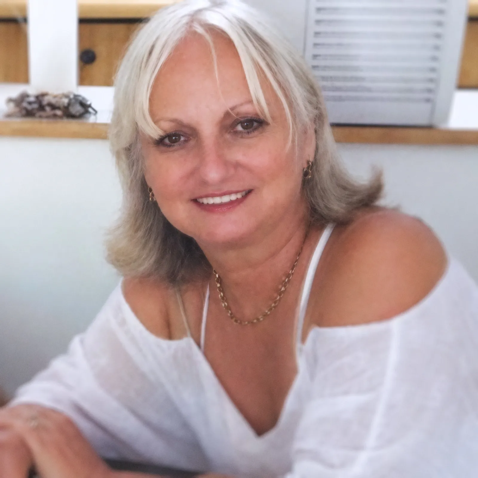 Portrait of the painter Mariela Restrepo